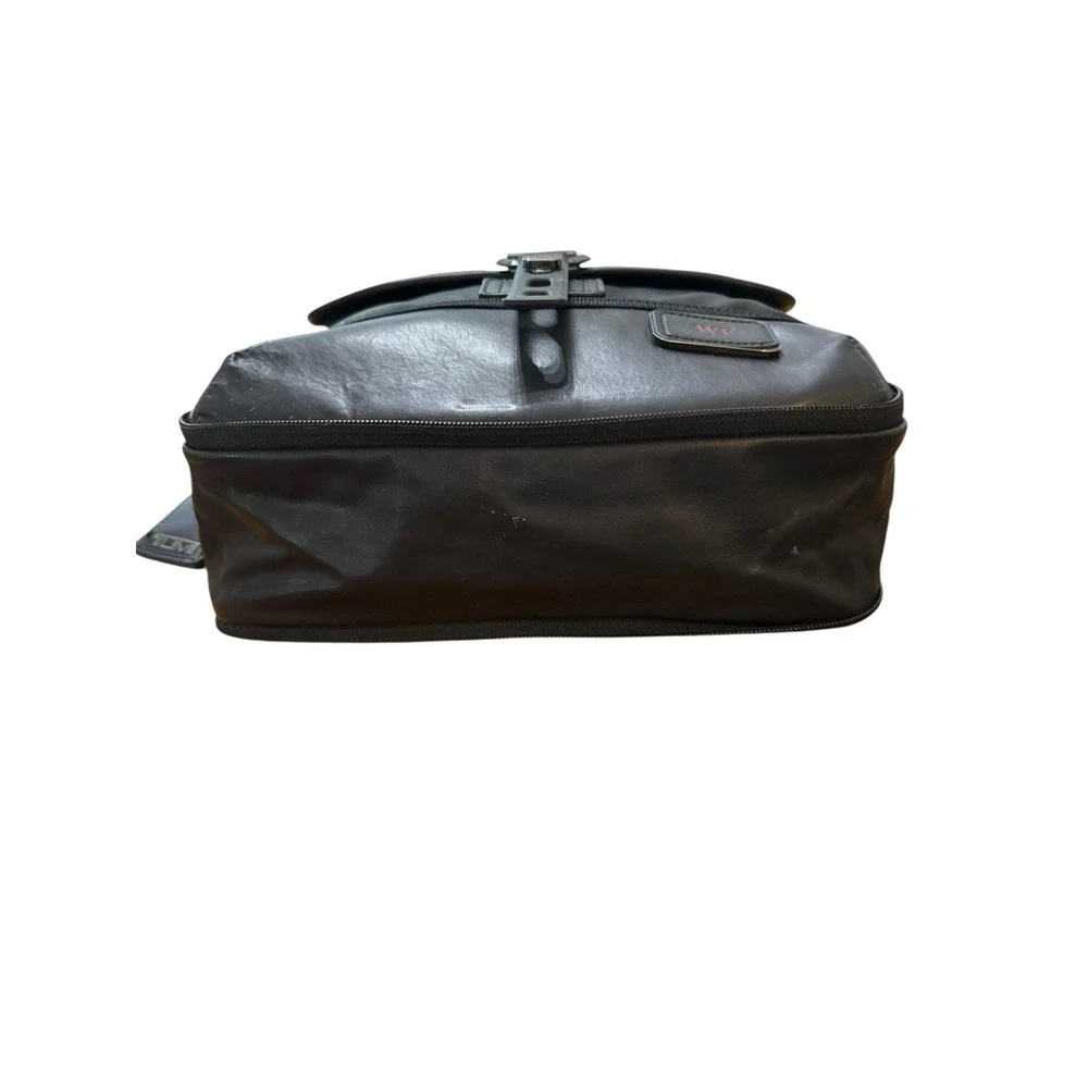 Tumi Alpha Bravo Black Ballistic Nylon Crossbody Messenger Bag‎ WF Monogram